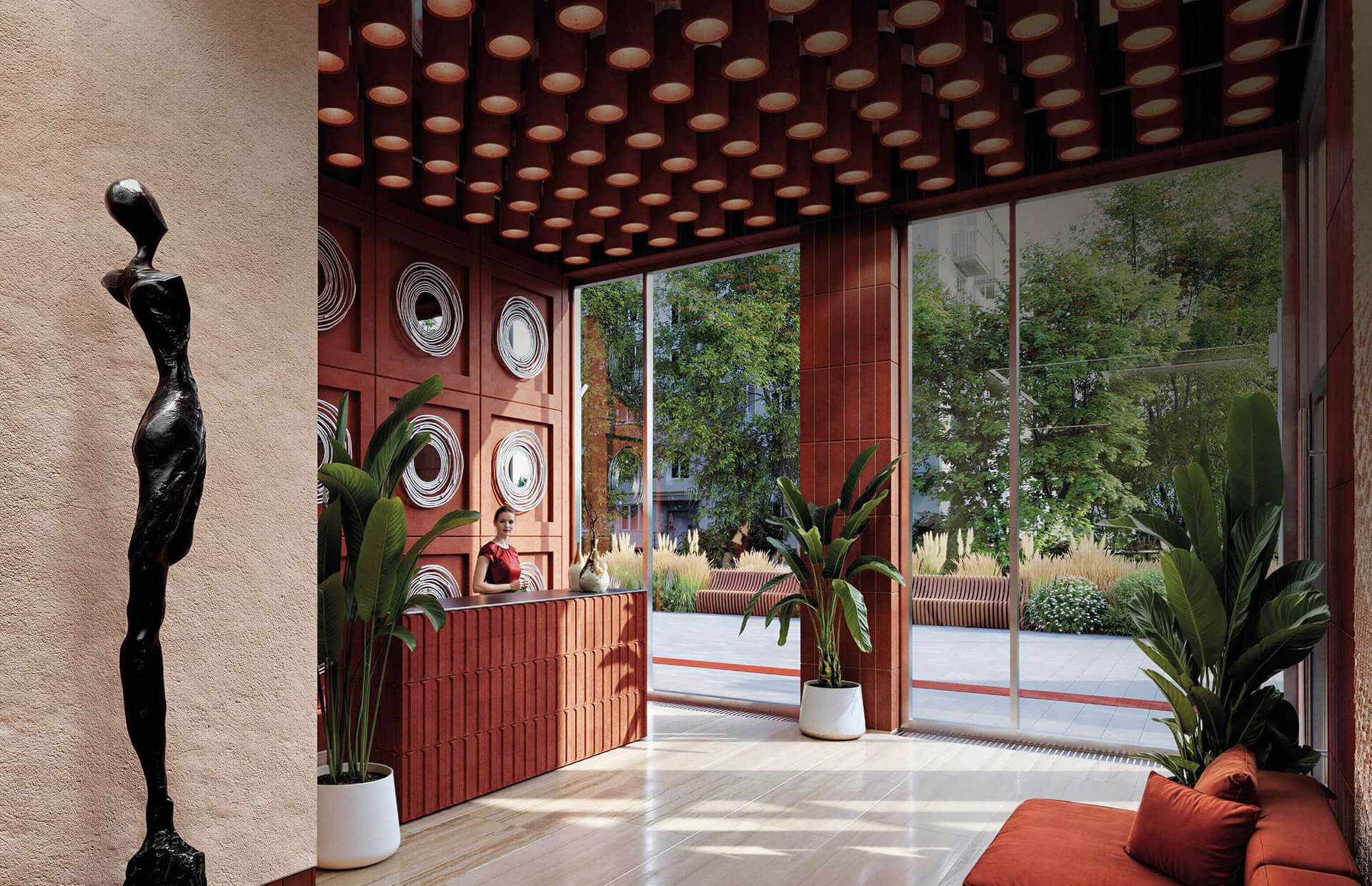 Лобби ЖК «Зиккурат Преображенский»